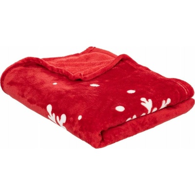Atmosphera deka polyester červená 130x180