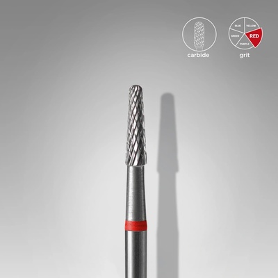 Staleks Karbidový brúsny nadstavec Cone červený 2,3mm /8 mm FT71R023/8