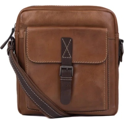 Segali pánska kožená crossbody taška 29405 Tan