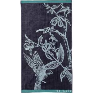 Ted Baker Home Хавлиена кърпа Ted Baker Home Botanical Birds Towel - Navy