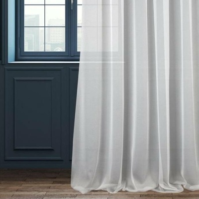Záclonová látka Lux nemačkavá š. 300 cm - Bílá