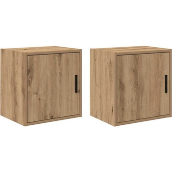 vidaXL гараж стена шкафове 2 бр Porto, Дъб артизан, инженерно дърво (860642)
