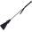 Rouge Leather Tasselled Riding Crop Black