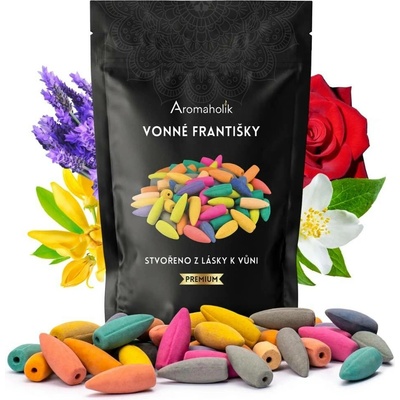Aromaholik vonná kadidla kužely Backflow mix 10 vůní 50 ks – Sleviste.cz