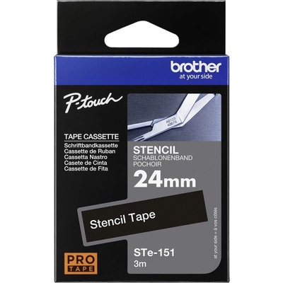 etikety Brother STE STe-151 Farba pásky: priehľadná Farba písma:biela 24 mm 3 m