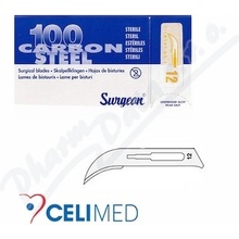 JAI SURGICAL LTD. Čepelky skalp.SURGEON č.12 steril.100ks