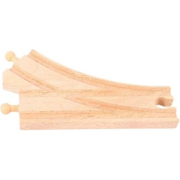 Image 1 of Bigjigs Toys - Комплект от дървени ЖП релси - Криви