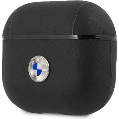 BMW Защитен калъф BMW Signature Leather Case, за Apple Airpods 3, естествена кожа, черен (BMA3SSLBK / 55313)