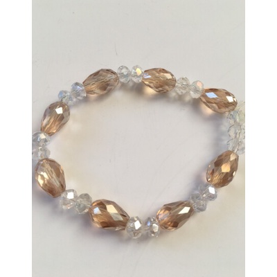 Fashion Jewelry barevné sklo 2-a147 hnědé