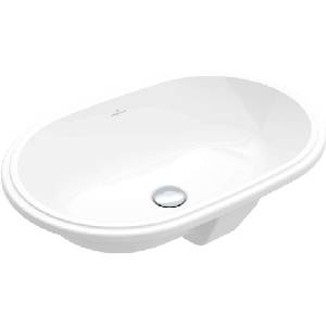 Villeroy & Boch Architectura - Вградена мивка, 57x38 см, без преливник, CeramicPlus, алпийско бяло 5A7661R1 (5A7661R1)