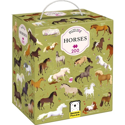 BANANA PANDA Детски пъзел Banana Panda от 200 части - Коне (49216)