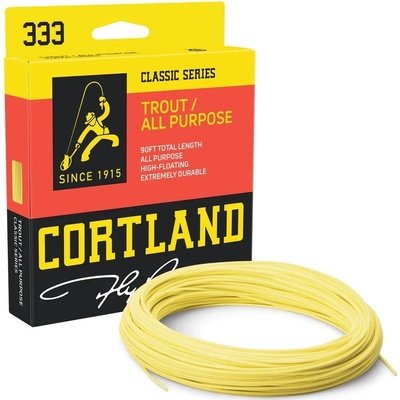 Cortland muškařská šnůra 333 Classic Trout All Purpose Yellow Fresh|WF6F 90ft