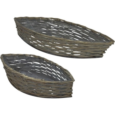 Ošatka proutěná 420x170x100/550x210x115mm, hnědá