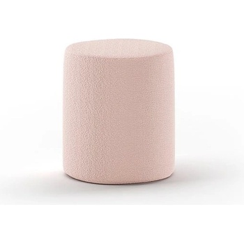 Vipack Светлорозов детски пуф от плат букле MOON - Vipack (MNPO1013)