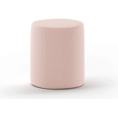 Vipack Светлорозов детски пуф от плат букле MOON - Vipack (MNPO1013)