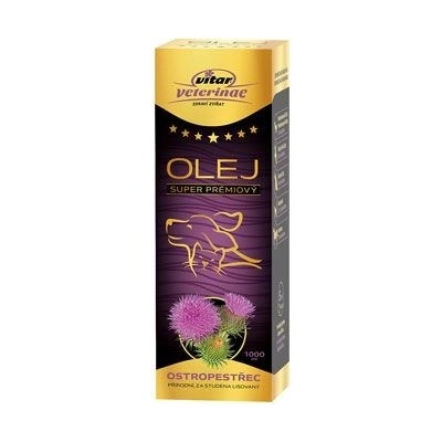 Vitar Veterinae Ostropestřec olej 1000 ml 5x