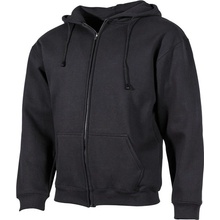 mikina s kapucí se zapínáním černá