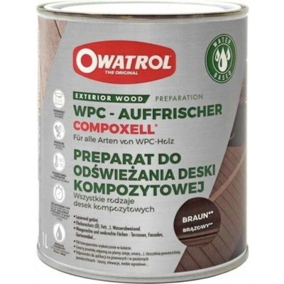 Impregnace Owatrol 1 l hnědá na dřevěné terasy