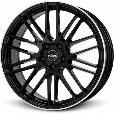 RIAL KiboX 9,5x21 5x112 ET22 diamond black lip polished