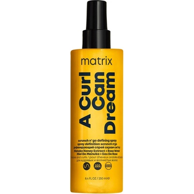 Matrix Total Results A Curl Can Dream Scrunch N' Go Defining Spray For Waves and Curls 250 ml