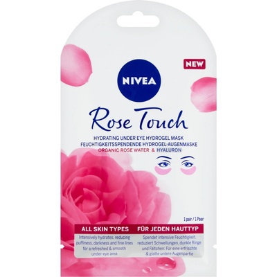 Beiersdorf Nivea Rose Touch 10-минутна хидратираща маска за очи 1 чифт