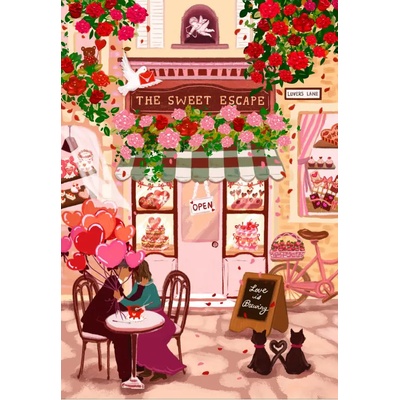Pieces & Peace - Puzzle The Sweet Escape - Valentine's Cafe - 1 000 piese