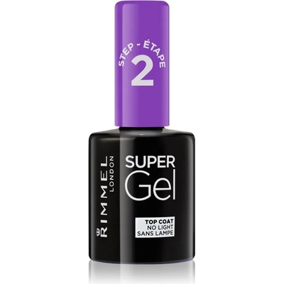 Rimmel Super Gel Step 2 Glitter горен лак за нокти за лъскавина и блясък 12ml