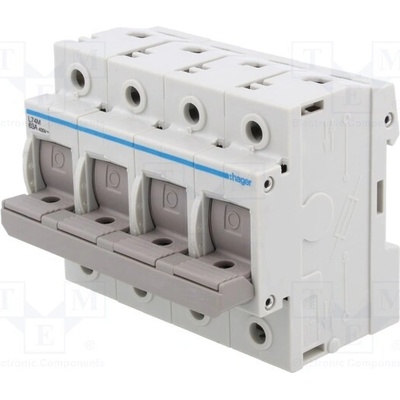 HAGER L74M Pojistkový odpojovač; D02; na přípojnici DIN; 63A; 400V; Póly: 4