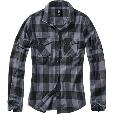 Brandit košeľa Amy Flanell Shirt girls čierno-šedá