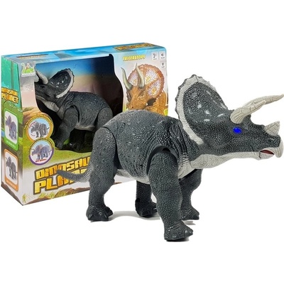 Lean Toys Interaktívny dinosaurus Triceratops na baterky