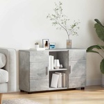 vidaXL Служебен шкаф FLORIN 88, 5 x 30, 5 x 55, 5 см Циментено сиво (880294)