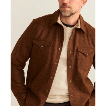 Pendleton men's snap-front Western Canyon shirt Rust Solid