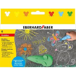 Eberhard Faber Асфалтова креда във формата на мишка, eberhard faber, 6 различни цвята (526561)