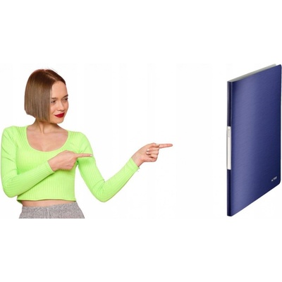 Leitz Style A4 katalógová kniha titánovo modrá 20 káps