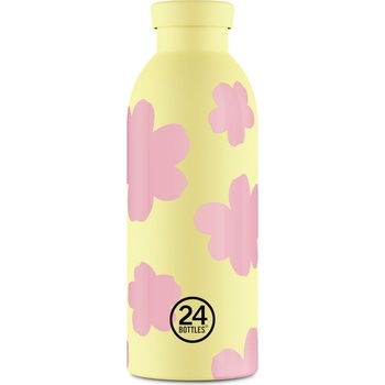 24Bottles Clima Floral Daydreaming термо бутилка, 500 мл, жълта (002190)