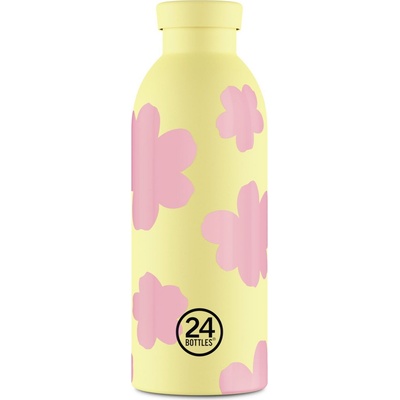 24Bottles Clima Floral Daydreaming термо бутилка, 500 мл, жълта (002190)
