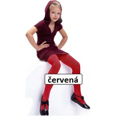 Detské vrúbkované pančuchy Agatka 100 den fuchsiová