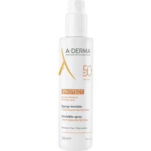 A-DERMA Protect Невидим слънцезащитен спрей за лице и тяло, SPF50+, 200 ml - baby