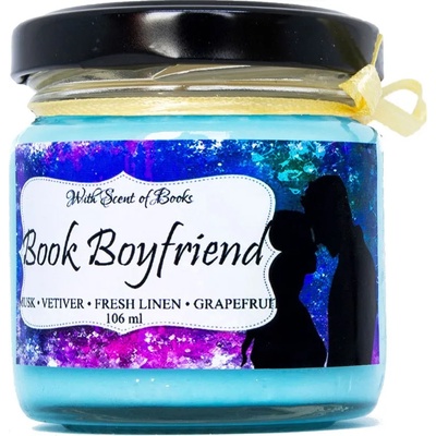 With Scent of Books Ароматна свещ - Book Boyfriend, 106 ml