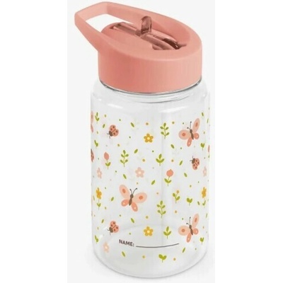 Miniland Back to school Miniland Kiddie Bottle Explorer detská fľaša so slamkou 450 ml Tritan motýľ