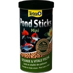 TETRA Pond Sticks Mini - пълноценна храна на гранули за ежедневно хранене на всички по-малки езерни риби с размери до 15 cm. Оптималният хранителен състав осигурява цялостно, биологично балансирано хранене 