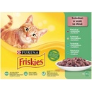Kapsičky pre mačky Friskies multipack s hovädzím kuraťom tuniakom treskou v šťave 12 x 85 g