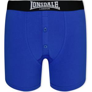 Lonsdale Юношески боксерки Lonsdale 2 Pack Boxer Shorts Junior - Blue/Black