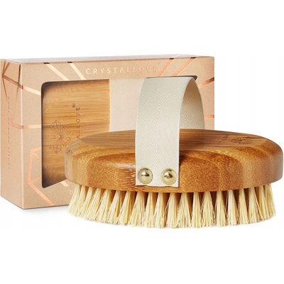 Crystallove Bamboo Agave Body Brush kefa na telo