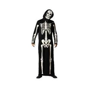 BigBuy Carnival Маскировъчен костюм за възрастни Скелет Halloween Размер XS/S - mallbg - 31,00 лв