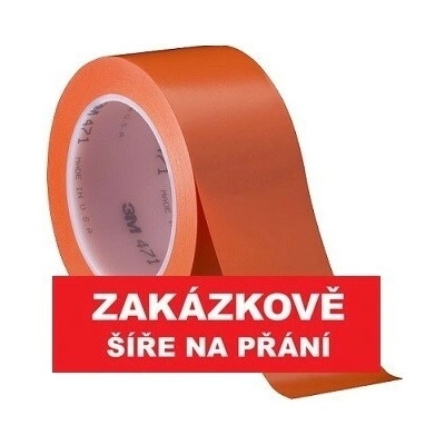 3M 471 Označovacia PVC lepiaca páska oderuvzdorná 50 mm x 33 m oranžová