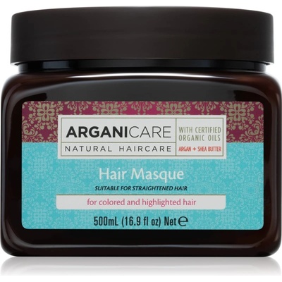 Arganicare Argan Oil & Shea Butter Hair Masque хидратираща в дълбочина маска за боядисана коса 500ml