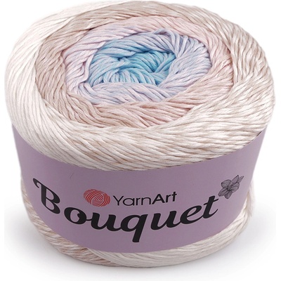 Stoklasa Bavlněná pletací příze Bouquet 250 g Balení: 1 ks, Varianta: 2 (709) béžovobílá pudrová 2 (709) béžovobílá pudrová
