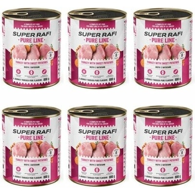 Super Rafi Pure Line morčacie so sladkými zemiakmi 6 x 800 g