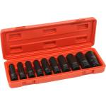 VERKE Комплект дълги ударни вложки 1/2" 10-24mm 10бр 66326 (V39467)